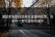 蘑菇影视在线观看在家里的投屏，我给你一套可复制的操作