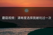 蘑菇视频：清晰度选择我被坑过一次
