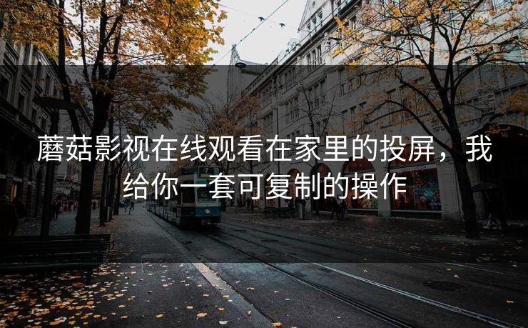 蘑菇影视在线观看在家里的投屏，我给你一套可复制的操作