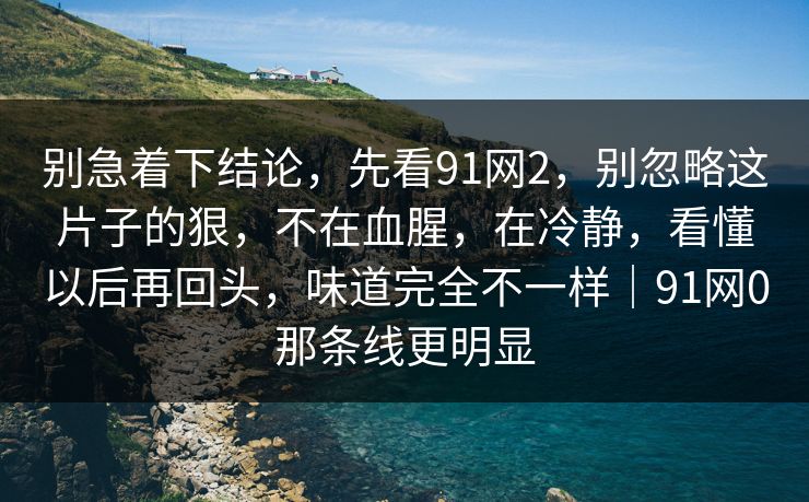 别急着下结论，先看91网2，别忽略这片子的狠，不在血腥，在冷静，看懂以后再回头，味道完全不一样｜91网0那条线更明显